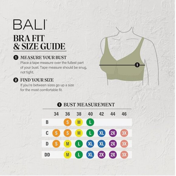 NWT Bali Women's Wireless Bra, Comfort Revolution Full-Coverage Wirefree, XL - Picture 6 of 6